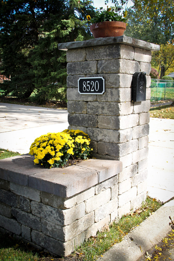 brick mailbox