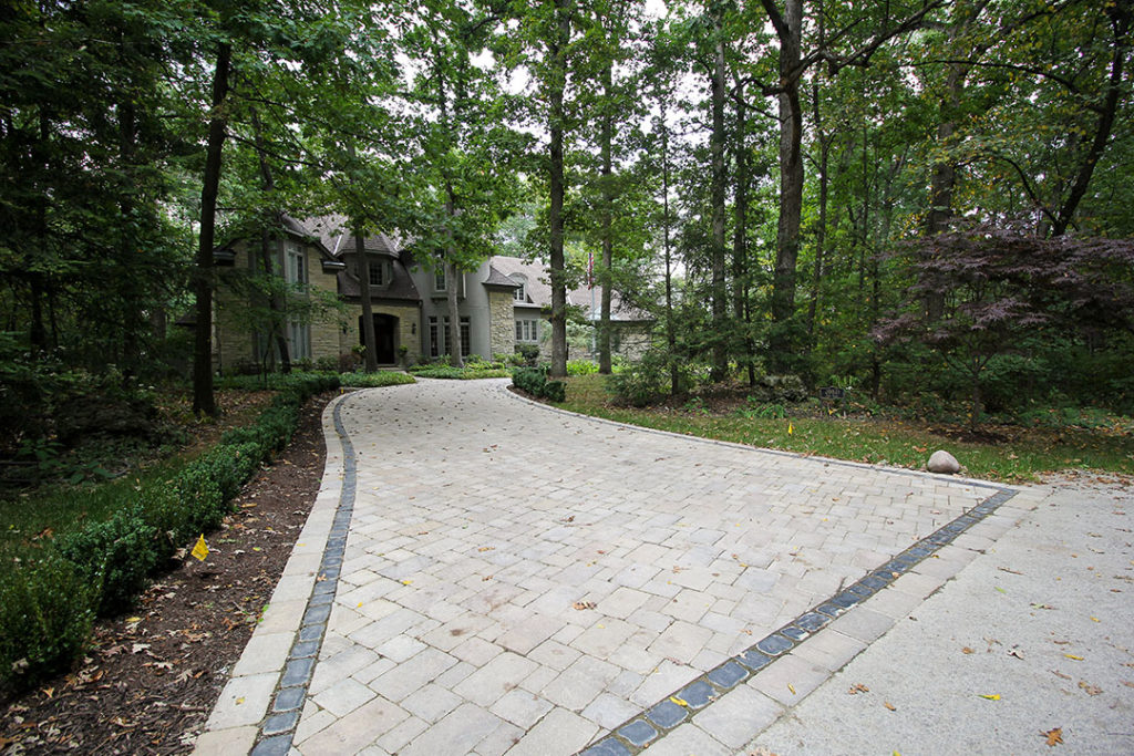 brick driveway