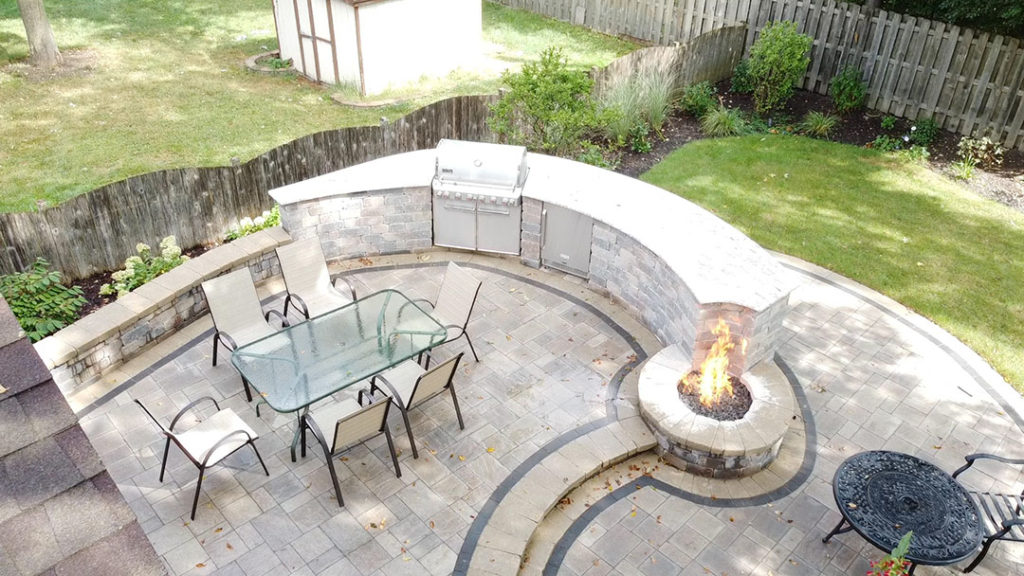 unilock gas firepit