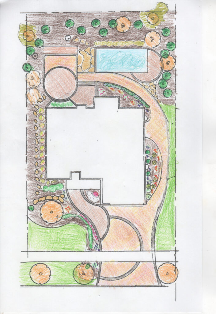 Design with Custom driveway
