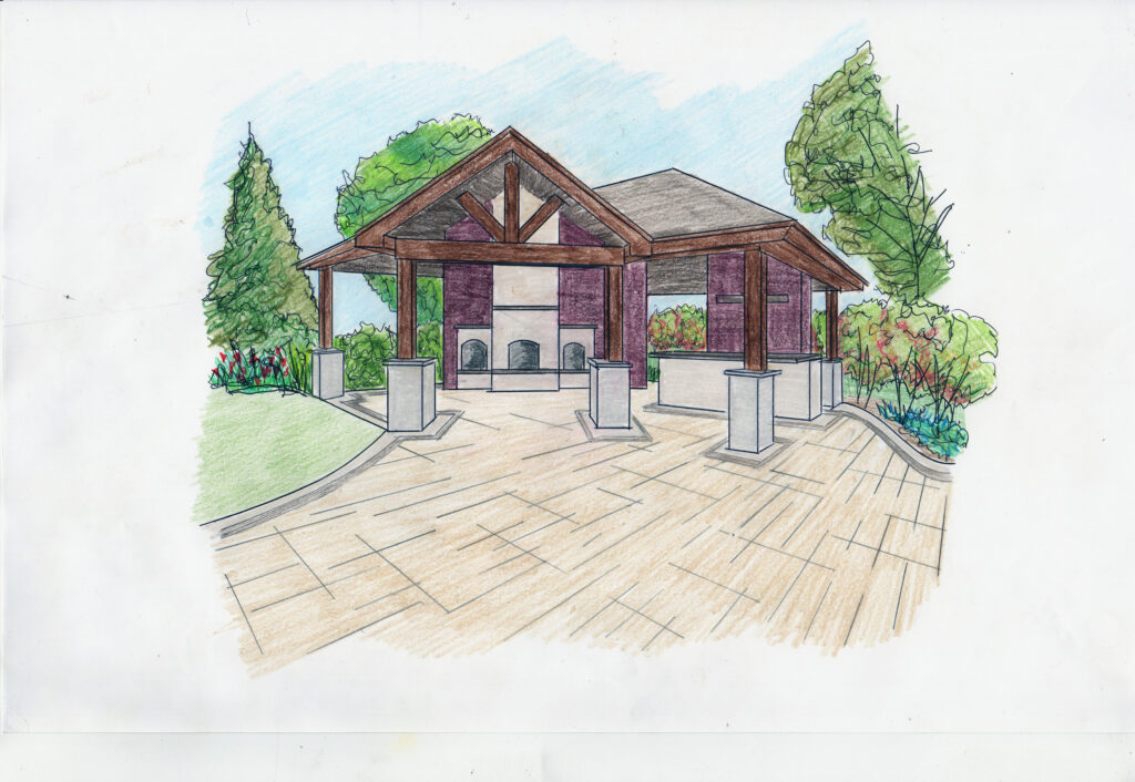 Custom Patio design with pergola