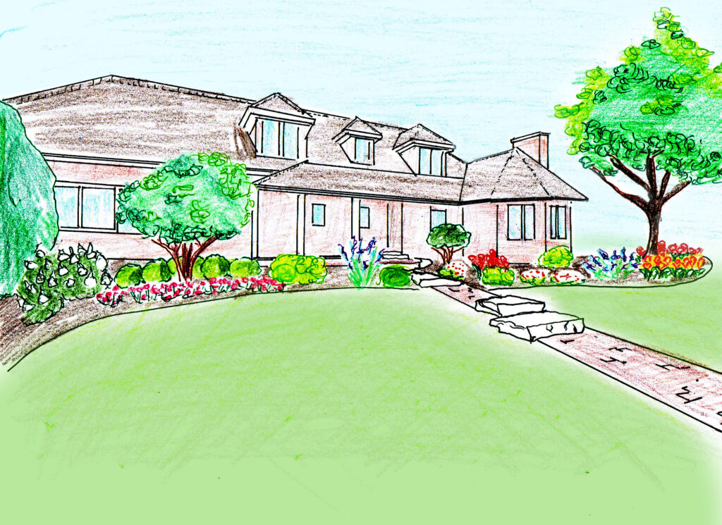 front yard makeover design